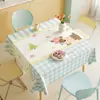 Toalha de Mesa Desenho Animado, Sem Lavagem, Impermeável, À Prova de Óleo, Resistente ao Calor, Jogo Americano de Mesa de Jantar, Estilo Levemente Luxuoso, Toalha de Mesa para Sala de Jantar com Atmosfera Estilo Ins