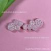 Hebilla de Disco Estilo Chino, Hebilla de Disco de Cristal Bordada a Mano, Botón de Cuentas Colgante para Traje Tang, Botón de Cheongsam, Botón Pipa, Accesorios DIY