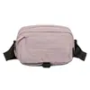 Riñonera de Nailon de Color Sólido Nueva Ligera Unisex para Viajar Cruzada Pequeña Bolsa de Almacenamiento Portátil para Exteriores Bolsa en el Pecho En Stock Venta al por Mayor