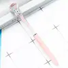 Versão coreana criativa de caneta de cristal giratória grande caneta de diamante atacado logotipo para impressão escritório papelaria estudante caneta esferográfica de plástico