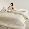 Novo conjunto de edredom para sono profundo de outono e inverno, macio e regulador de temperatura, quente, respirável e confortável, adequado para todas as estações, ideal para dormitórios estudantis