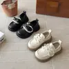 Zapatos Pequeños de Cuero para Niñas 2026 Nuevo Estilo Primavera y Otoño Zapatos de Encaje de Princesa para Niños Zapatos para Bebé Mocasines Negros Zapatos de Vestir