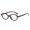 Óculos lisos estilo coreano com armação oval com lentes versáteis estilo ins anti-luz azul, perfeitos para um look natural e efeito emagrecedor