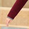 Chaqueta de Otoño para Madre, Sudadera para Mujeres de Mediana Edad y Mayores, Top Grueso con Forro Polar para Abuela, Ropa de Otoño e Invierno de Polar