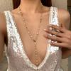 1 Peça de Colar/Pulseira Longa Colorida com Bolinhas Douradas/Prateadas Estilo Moda Europeu e Americano Acessórios de Decoração para Festa Liga de Metal