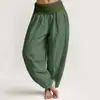 Pantalones Casuales Versátiles de Moda Estilo Nuevo 3D Estampado Digital Europeo y Americano Transfronterizo Pantalones Tailandeses para Mujer de Algodón Puro Estampado Directo Pantalones Largos de Primavera y Verano