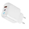 Carregador rápido PD QC3.0 transfronteiriço 20W com porta dupla e luz para cabeça de carregamento de celular Apple Android