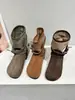 Botas Western de Lona y Piel Suave para Mujer Estilo Otoño 2026 Botas de Plataforma Chica Popular Botas Martin de Suela Suave que Aumentan la Altura Botas de Motocicleta Atractivas