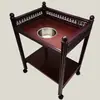 Venda Direta de Fábrica Mesa de Mahjong Mesa de Chá com Porta-Copos, Mesa de Chá de Aço e Madeira, Mesa de Mahjong com Porta-Copos, Porta-Copos para Salão de Mahjong