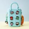 Bolsa de Silicona con Cremallera de Agujeros Bolso de Mano de Verano para la Arena Bolso de Agujeros Colorido Bolso de Playa DIY Bolso de Gelatina