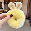 Novo Outono e Inverno Orelhas de Coelho Pelúcia Faixa de Cabelo K-Style Celebridade da Internet Pequeno Fresco Moda Elástico Acessórios de Cabelo Coelho Fofa Tiara