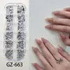 Nuevos accesorios de pedrería para manicura de moda al por mayor, pedrería redonda de fondo plano de color mixto súper brillante de 12 colores en caja, accesorios de manicura al por mayor