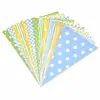 Banderines triangulares coloridos para fiesta de cumpleaños de bebé, pancartas de decoración para jardín de infantes, banderines triangulares de colores, en stock del fabricante
