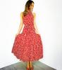 2021 Comércio Exterior Europeu e Americano popular Amazon wish rayon elegante estampado com cadarço vestido rodado grande roupa feminina
