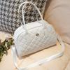Bolsa tiracolo de ombro 2024 Nova Moda grande capacidade Bolsa xadrez bordada comércio exterior transfronteiriço atacado Bolsa feminina