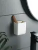 Caja de Almacenamiento Pequeña Japonesa Sin Costuras para Pared del Hogar, Caja de Almacenamiento sin Perforaciones para Control Remoto, Organizador de Artículos Varios