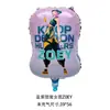 Globo Nuevo Grupo Bruja Cazadora Forma Rumi Globo Pelota Redonda Doble Cara Película de Aluminio Forma Especial Mima Globo Decoración de Cumpleaños