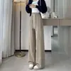 Pantalones de Chenilla de Pierna Ancha para Mujer 2026 Nuevo Otoño/Invierno Forrados de Felpa Cálidos Adelgazantes de Pierna Recta Sueltos Casuales Deportivos