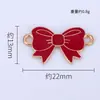 Pajarita 3D de Dibujos Animados con Accesorios de Esmalte Dorado DIY Accesorios para el Cabello Llavero Colgante Mayoreo