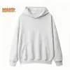 Moletons de algodão com capuz e gola redonda para homens e mulheres podem ser impressos com texto ou logotipos, adequados para vestuário de trabalho corporativo de outono e inverno, camisetas promocionais e de publicidade, com forro de fleece adicionado