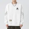 Envío RápidoCamisa Básica Casual Sudadera de Moda para Hombre Cuello Redondo Estampada Primavera/Otoño Nueva Holgada Manga Larga Pulóver Moderno