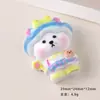 Accesorios de Resina DIY de Dibujos Animados Joyería Oso de Cinco Estrellas Pegamento de Crema Pasador Funda para Teléfono Hebilla de Zapato Llavero Colgante con