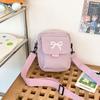 Bolsa de Tela Pequeña para Mujer Estilo Japonés Ins Lindo Lazo Bolso de Hombro para Estudiante Estilo Chica Suave Estilo Mori Estilo Chica Cartera Pequeña