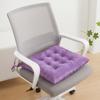 Cojín de terciopelo de cristal grueso para silla, cojín de color sólido para silla de oficina, cojín para silla, cojín para sofá, fabricantes al por mayor de cojines de invierno