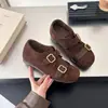 Zapatos Birkenstock de gamuza retro súper suaves sin cordones para mujer, nuevos zapatos casuales Mary Jane de doble hebilla de otoño 2026, mocasines