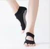 Calcetines de Yoga de Algodón para Cavar Hoyos para Mujer Sin Talón Cinco Dedos Calcetines Deportivos