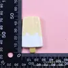 Helado Grande de Dos Colores Helado Juego de Comida Accesorios de Resina Pegamento de Crema Estuche de Teléfono Diy Llavero de Refrigerador Lote