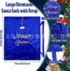 Bolsa Grande de Terciopelo Bordada de Santa Claus para Regalo de Navidad Mochila Decoración Navideña Bolsa para Empaquetar Regalos