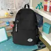 Mochila simple de gran capacidad para estudiantes universitarias, estilo universitario, color liso, bolsa escolar de gran capacidad para chicas de secundaria y preparatoria