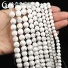 Cuentas Redondas de Turmalina Natural de 6 mm DIY Cuentas de Granate Ágata Ojo de Tigre Piedra Cuentas Sueltas Cuentas Redondas de Amatista Accesorios de Joyería