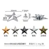 Remaches Metálicos de Estrella de Cinco Puntas Tridimensionales, Tachuelas de Estrella Galvanizadas Multicolores de Aleación, Tachuelas con Forma de Estrella para Accesorios de Bolsas y Ropa DIY
