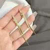 Brincos Longos com Franjas Exquisitos e Modernos Estilo Coreano com Cristais Moda Elegante Estilo Celebridade Personalidade Atmosfera Luxo Leve Acessórios de Orelha