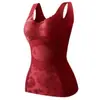 Chaleco Térmico Anti-Frío de Jengibre Cálido para Otoño e Invierno para Mujer, Integrado con Almohadillas en el Pecho, Push-Up, Cómodo, Transpirable Ropa Interior Térmica para Mujer
