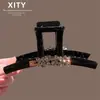 Pinza para el Cabello Grande de Moda Estilo Lujo Ligero con Pedrería Roja, Exquisito Accesorio para el Cabello de Gran Capacidad para Cabello Grueso, Adecuado para Recogidos Completos