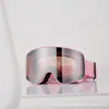 Óculos de Esqui Cross-Border com Camada Dupla Antiembaçante e Antivento, Compatíveis com Óculos de Grau, Fixação Magnética, Atacado, Lentes Duplas, Proteção UV