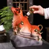 Bote de Vino Vacío Zodiaco Buey 2.5kg Botella Sellada para Licores Doméstica Frasco Cerámica Jingdezhen Jarra de Vino Creativa Caja de Regalo