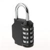 CJSJ liga de zinco metal academia cadeado antifurto fechadura de porta de armário cadeado de porta de armazém cadeado com combinação de 4 dígitos