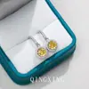 Pendientes de Zirconia a Todo Color de Gama Alta Más Vendidos, Pendientes Redondos de Moda y Sencillos, Lujo Accesible y Pendientes Versátiles con Cierre de Mariposa para Mujer