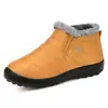 Zapatos de Algodón Invierno Nuevo Pareja Botas de Nieve Forradas de Pelo Grueso Botas de Algodón Poliuretano Cálido Casual Zapatos para Caminar