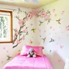 Nuevos Estilos de Ramas de Árbol, Pájaros, Mariposas Pegatinas de Pared para Sala de Estar, Dormitorio, Decoración del Hogar, Pegatinas de Pared Autoadhesivas, Removibles