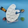 Prancheta de desenho com pincel de paleta transfronteiriça placa de pigmento diy infantil placa de plástico espessada paleta com desconto conjunto de pincéis