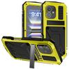 Adequado para Capa Três-Provas Iphone15Promax 17Pro Lente Metal Cobertura Total S25Ultra Capa com Suporte 17Air