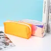 Nova Bolsa de Maquiagem Transparente a Laser de Aparência Sofisticada, Feita Sob Medida de Grande Capacidade em PVC para Armazenamento de Artigos de Higiene Pessoal em Viagens, Bolsa de Maquiagem Portátil