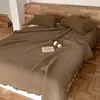 Colcha minimalista y cómoda estilo coreano lavada, colcha acolchada de una sola pieza, juego de tres piezas, manta para sofá de oficina y aire acondicionado