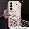Adequado para Capa de Celular Samsung S25Ultra Flor Fresca Pequena A36 Cor Pura S24Fe Flor Pintada Proteção Ocular Céu
