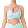 Chaleco de yoga sexy sin espalda de estilo nuevo de verano con almohadilla para el pecho y tirantes finos para correr, deportes, sujetador deportivo que combina con todo.